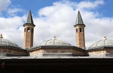 Konya 'daki Mevlana Müzesi Camiinin Çatı Ayrıntıları