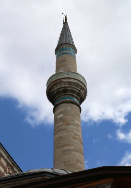 Konya 'daki Mevlana Müzesi Camii' nin minaresi