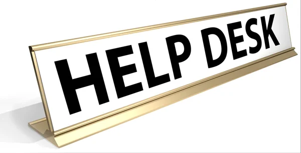 A "help desk" sign — Stock Photo, Image