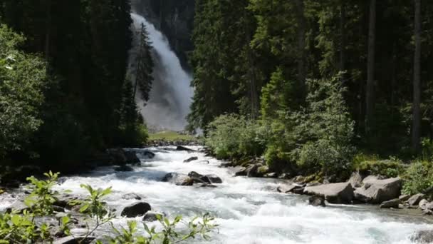 クリムルの滝(オーストリア) — ストック動画
