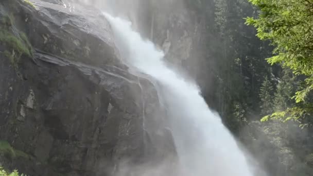 Krimml Wasserfälle. (Österreich) — Stockvideo