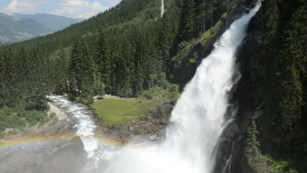 Krimml Wasserfälle. (Österreich) — Stockvideo