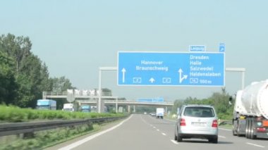 A14 Almanya için üzerinden A2 otoyolu Kavşağı.
