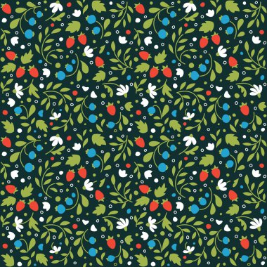 Çiçek ve meyveleri ile sorunsuz doku