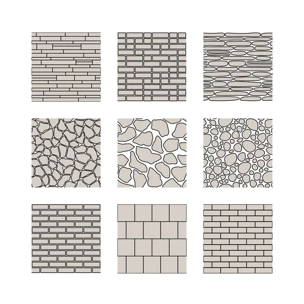 Seamless texture - stone wall — Stock Vector