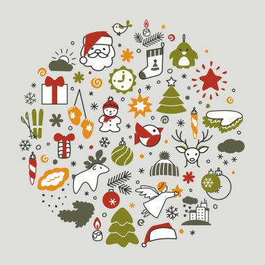 Arka plan ile kutsal kiþilerin resmi - yeni yıl, Yeniyıl, kış