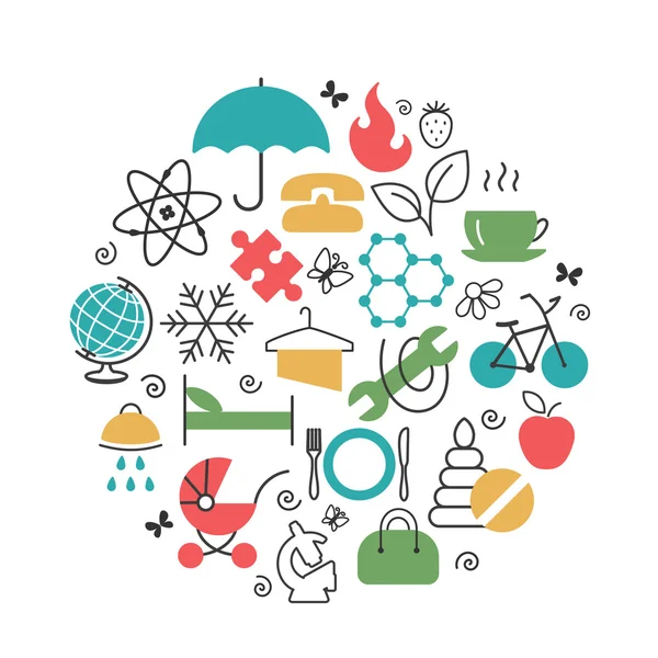 Kutsal kişilerin resmi ile - soyut semboller ayarla