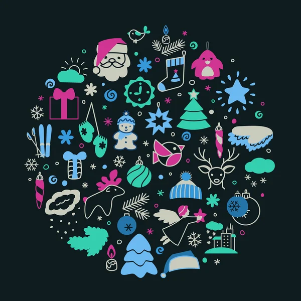 Arka plan ile kutsal kiþilerin resmi - yeni yıl, Yeniyıl, kış