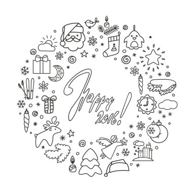 Arka plan ile kutsal kiþilerin resmi - yeni yıl, Yeniyıl, kış