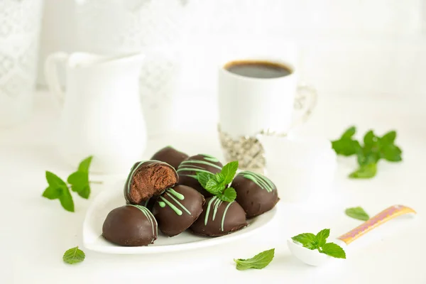 Chocolats Truffe Menthe — Photo