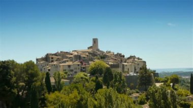 Ortaçağ Tourrettes sur Loup Panoraması, Fransa
