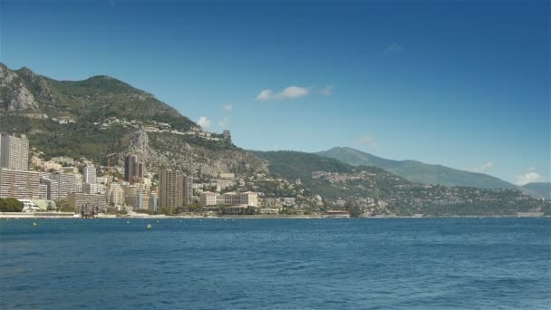 Mediterranean sea at Monaco — Stock Video