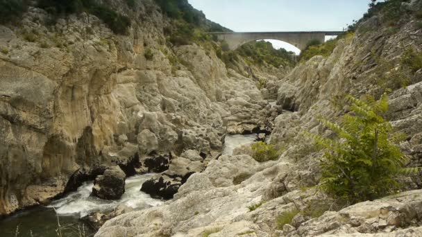 Gorges de l 'herault in cevennen, Frankreich — Stockvideo