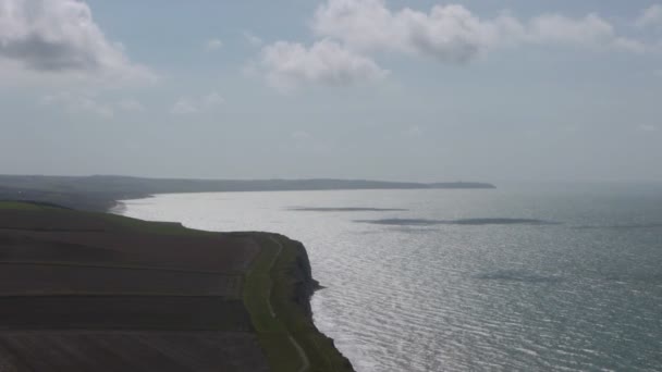 Táj, a tenger közelében calais, Franciaország — Stock videók