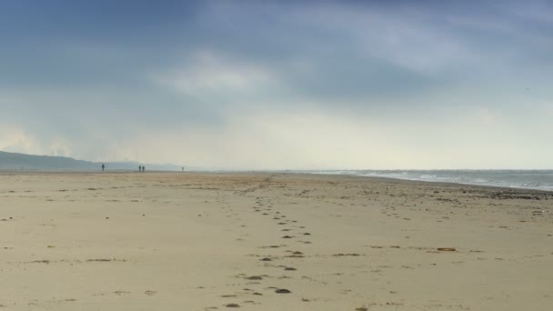 Playa en invierno — Vídeos de Stock