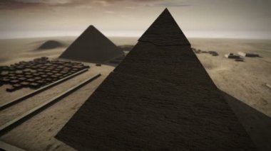 Giza platformu Mısır animasyon 3D