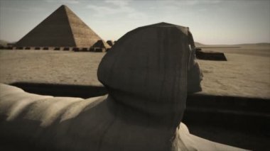 Animasyonlu Sfenks Giza platformu, Mısır