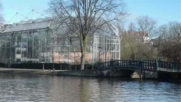 El exterior del Hortus Botanicus — Vídeo de stock