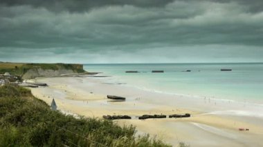 Arromanches D gün kumsalda