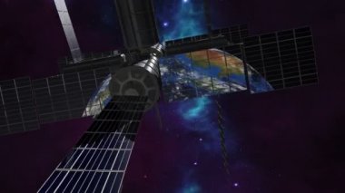 Yörüngeye dünya çevresinde uçan