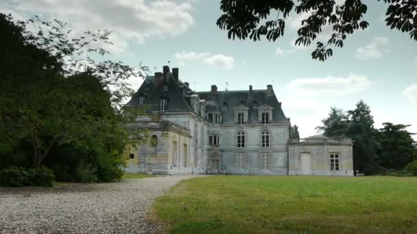 Acquigny castle in France — Stock Video