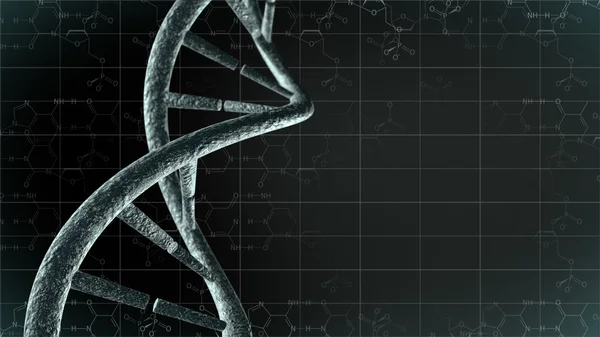 ADN genético con antecedentes científicos — Foto de Stock