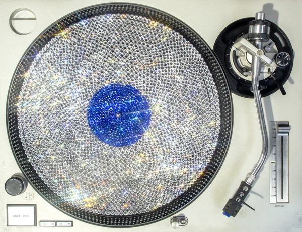 Bling Kristall Vinyl — Stockfoto