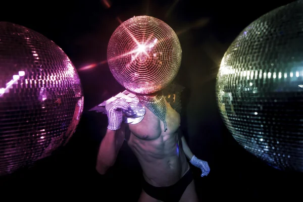 Monsieur le superhéros discoball — Photo