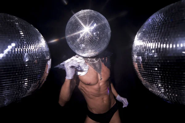 Pan discoball superhrdina — Stock fotografie