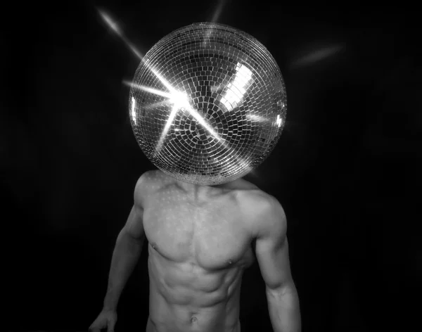 Señor superhéroe discoball — Foto de Stock