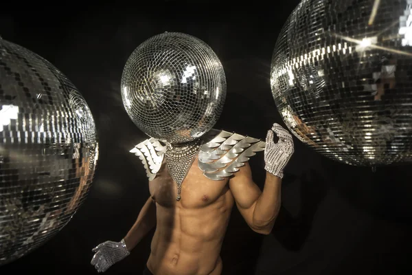 Monsieur le superhéros discoball — Photo