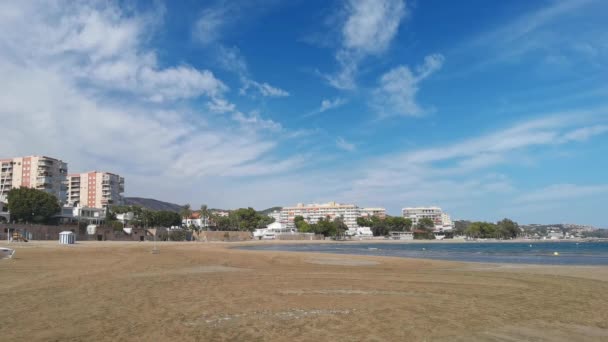 La spiaggia in Spagna Benicassim — Video Stock