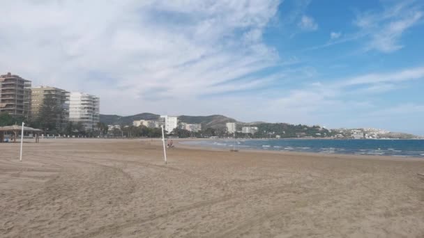 La spiaggia in Spagna Benicassim — Video Stock