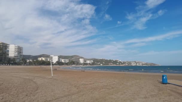 La spiaggia in Spagna Benicassim — Video Stock