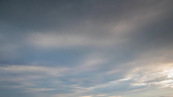 Filmati temporali del tramonto sul mare a Benicassim — Video Stock