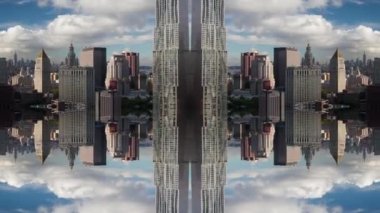 New York siluetinin Kaleydoskop görüntüleri