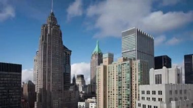 New York silüeti hızlı ileri ve geri