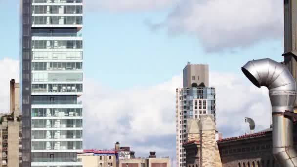 New York silüeti hızlı ileri ve geri — Stok video