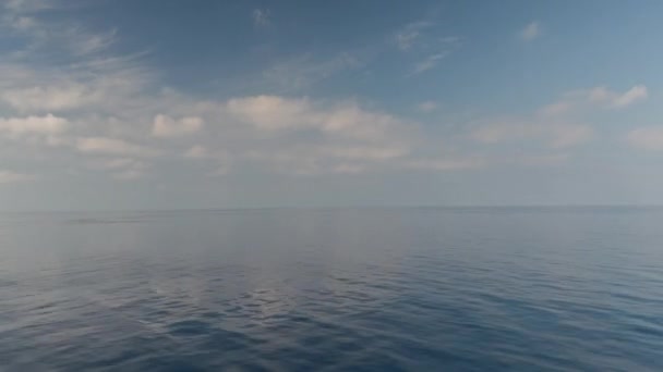 Video Loopable del increíble cielo y el mar desde el barco — Vídeos de Stock