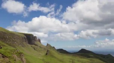 Quiraing dağlarının ileri ve geri süratli zamanlaması