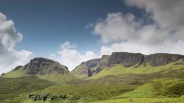 Quiraing dağlarının ileri ve geri süratli zamanlaması