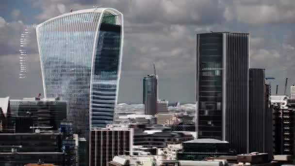 London skyline glitching loop — Vídeo de stock