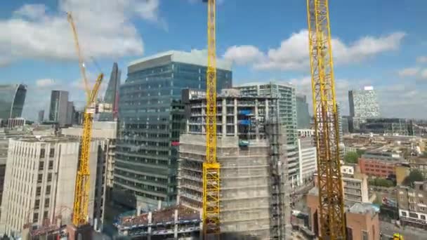 London skyline byggnad konstruktion loop — Stockvideo