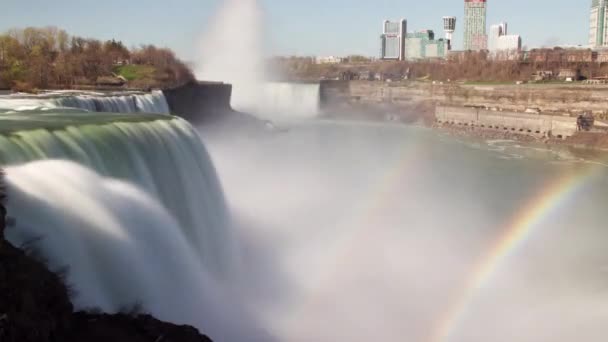 ナイアガラの滝のタイムラプス映像,ニューヨーク,アメリカ — ストック動画
