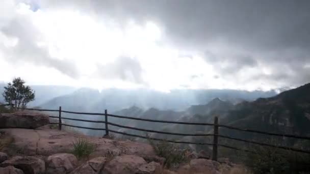 Zapętlana szybka timelpaza miedzianego kanionu w Meksyku — Wideo stockowe
