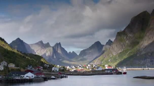 Скользящий по времени ландшафт возвышенностей в Норвегии — стоковое видео
