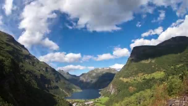 Looping rápido timelapse de paisaje en norway — Vídeos de Stock