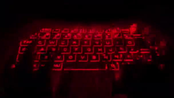 虚拟计算机键盘 — 图库视频影像
