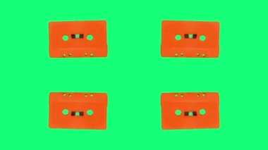 Farklı renklerde hareket eden kaset.