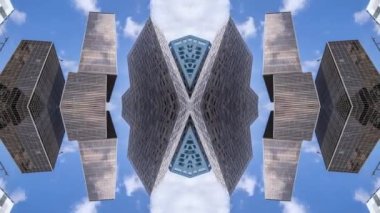 Barcelonas Teknoloji Bölgesi binalarının soyut zaman çizelgesi